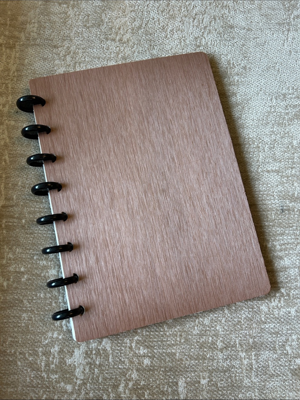 Rose Gold Disc-Bound Notebook